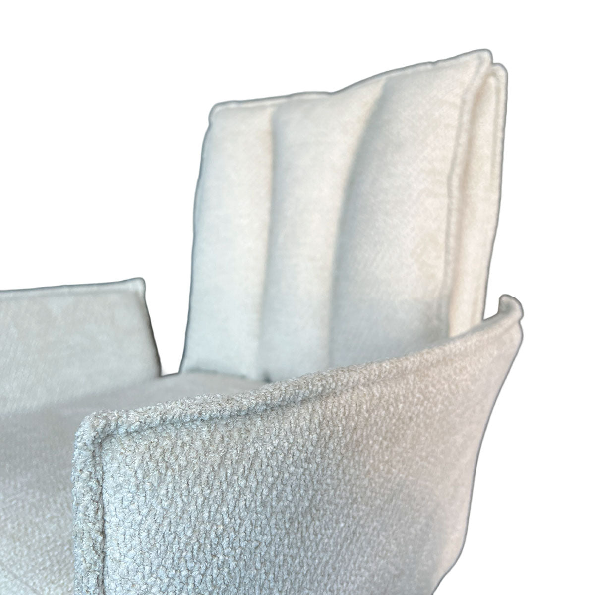 Silla Preston – Tela Beige con Brazos y Base Metálica Giratoria 66 X 63 X 92CM