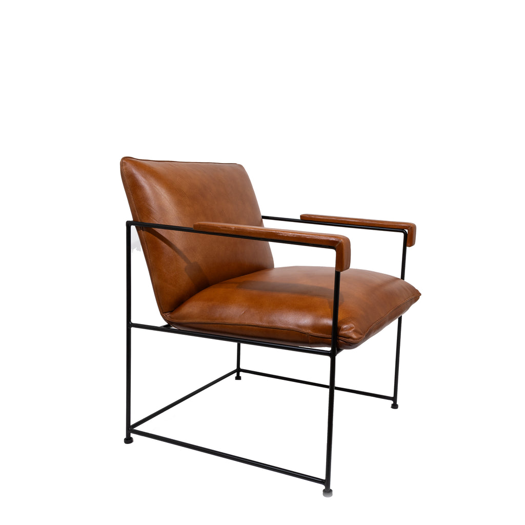 SITIAL DE CUERO BORJA CARAMELO 58X69X84
