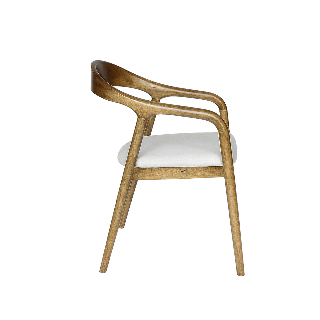 Silla Gyven – Lino y Madera Tono Walnut