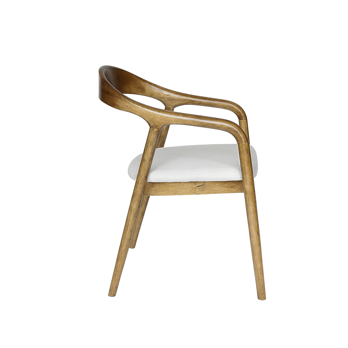 Silla Gyven – Lino y Madera Tono Walnut