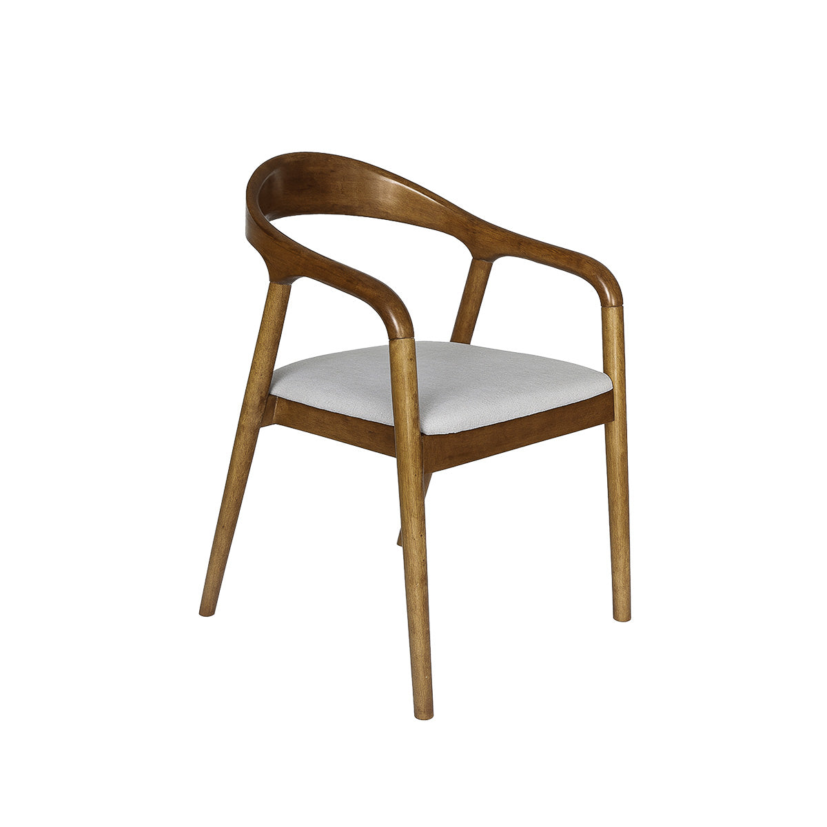 Silla Gyven – Lino y Madera Tono Walnut