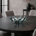 Adorno de Vidrio Soplado Telica Gris Decorativo Moderno