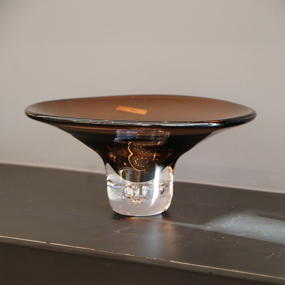 Adorno de Vidrio Soplado Gadalpur Café Transparente Decorativo