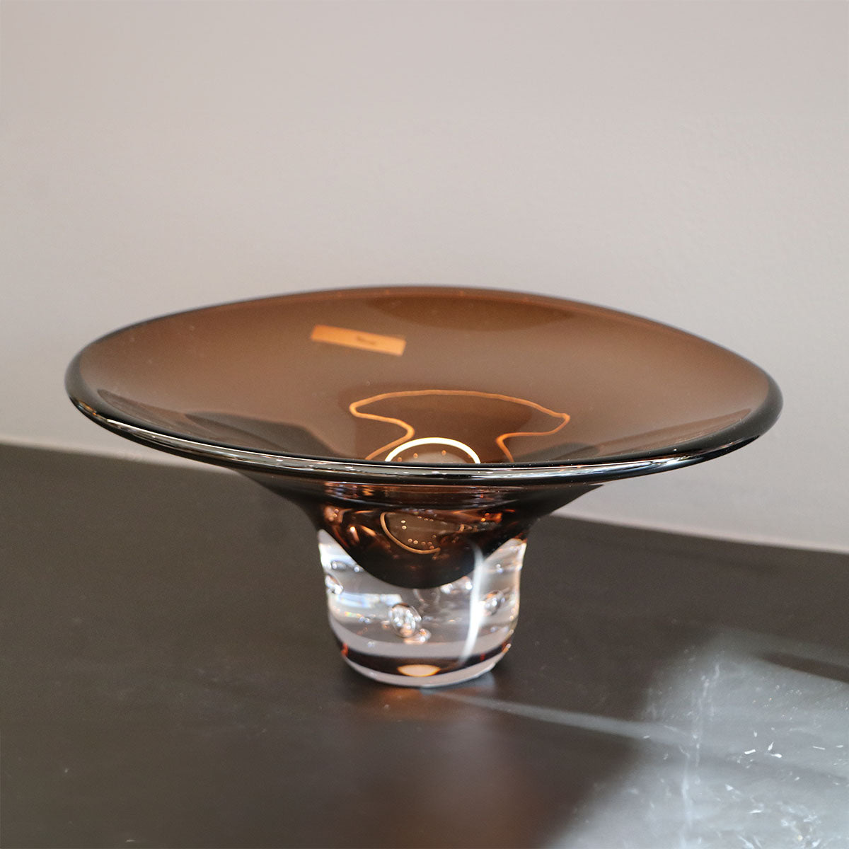 Adorno de Vidrio Soplado Gadalpur Café Transparente Decorativo