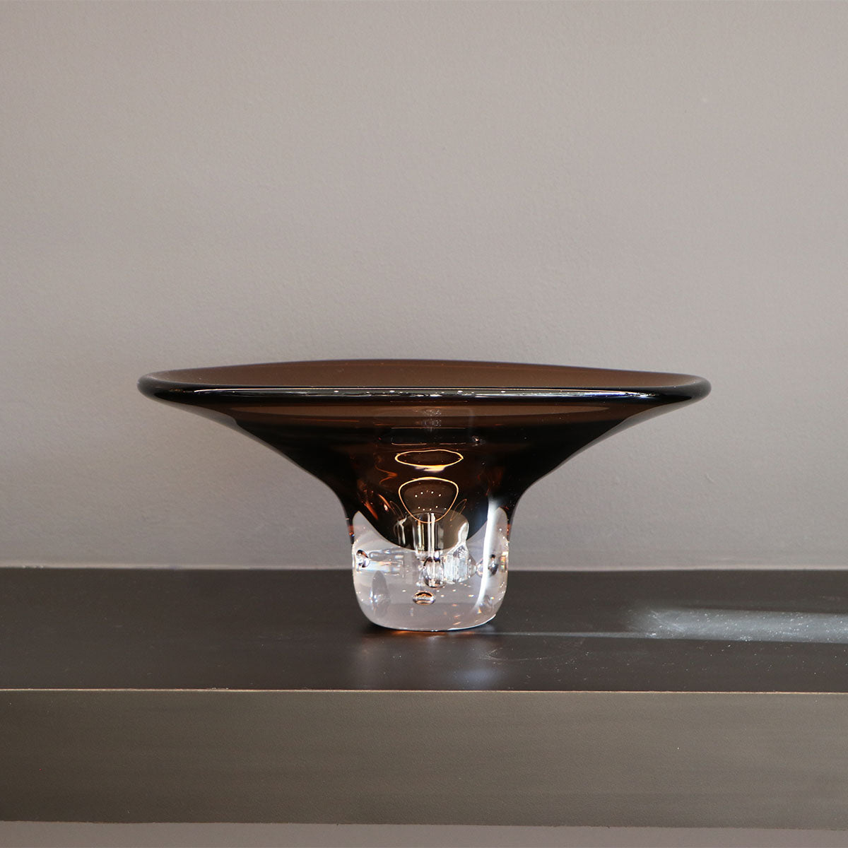 Adorno de Vidrio Soplado Gadalpur Café Transparente Decorativo