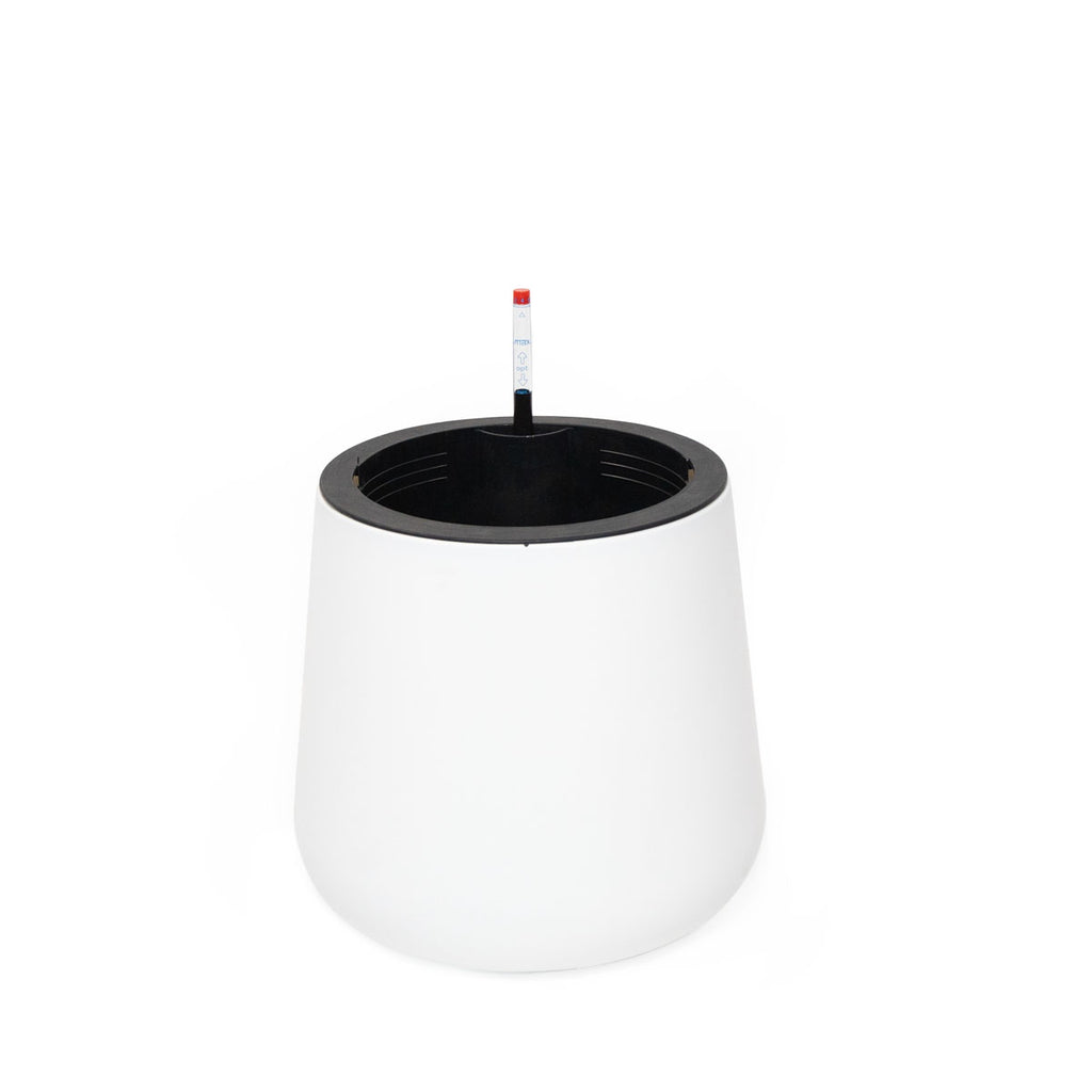 Macetero ALINE PVC autorregante redondo blanco 31 x 35cm