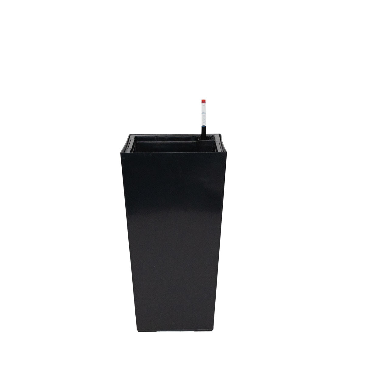 Macetero Pirineos PVC Autorregante cuadrado negro 30 x 55cm