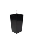 Macetero Pirineos PVC Autorregante cuadrado negro 30 x 55cm