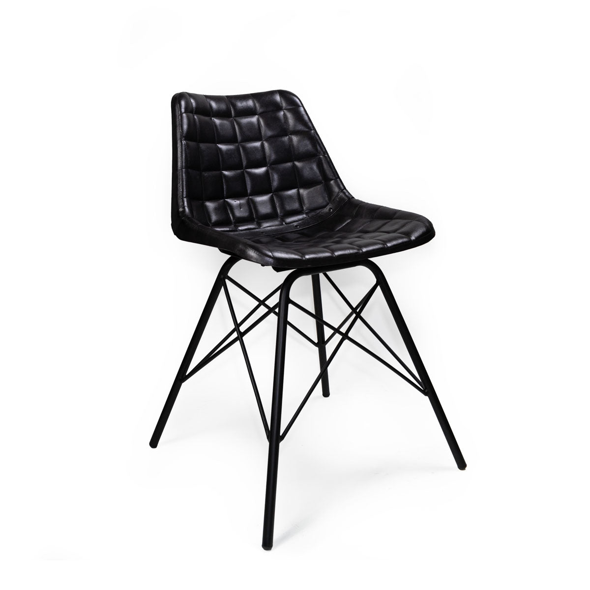 Silla de Cuero Coimbra Negro