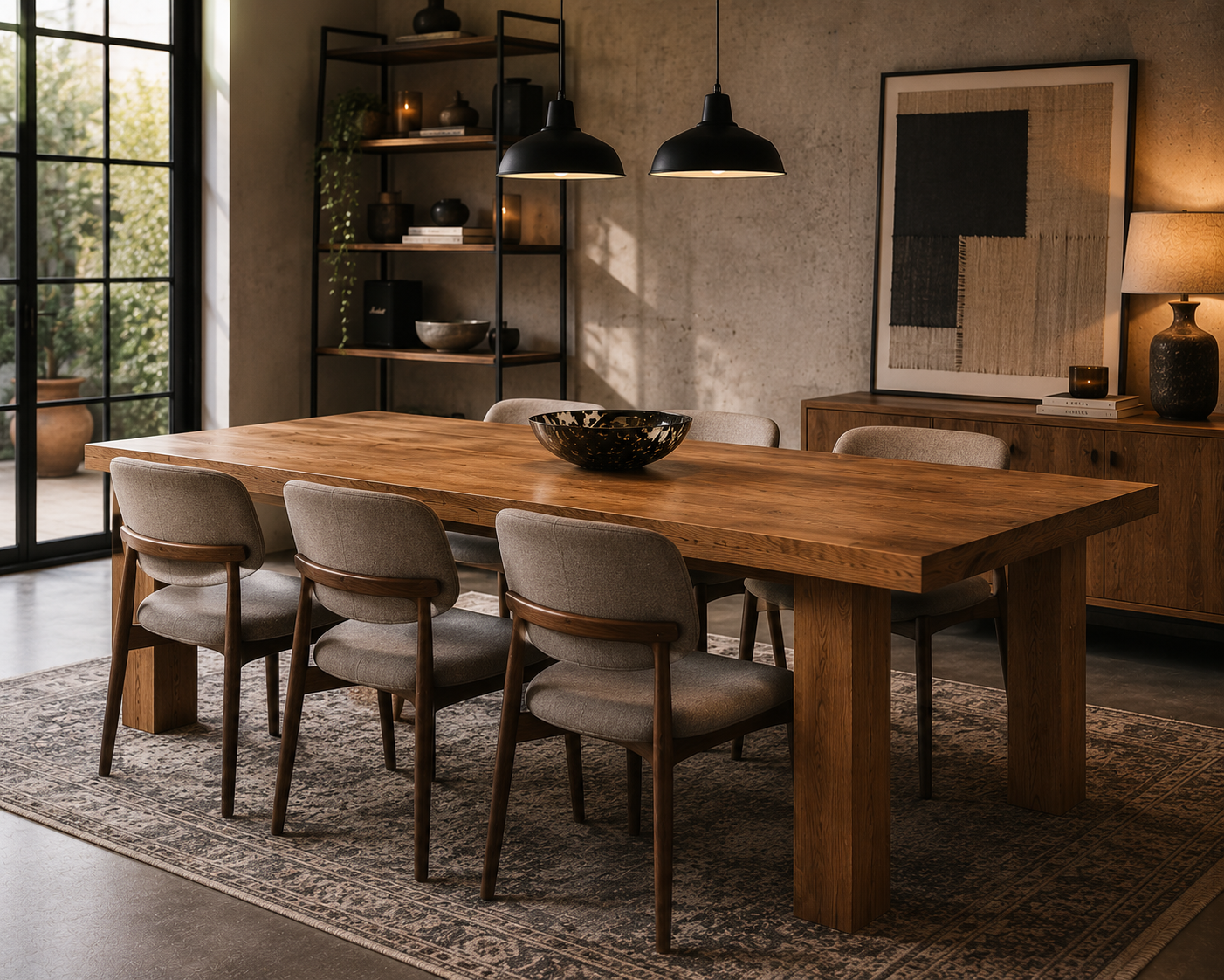 Mesa de Comedor Roberto Madera de Fresno Natural 200 cm