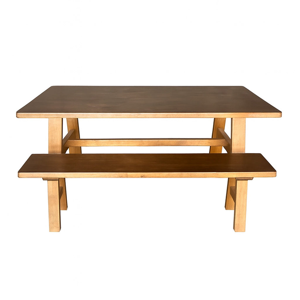 Mesa de Comedor Teo Madera de Caucho Walnut 180 cm