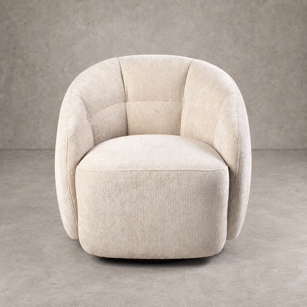 Poltrona Giratoria Lagos Tela Beige (Llegada en Noviembre)