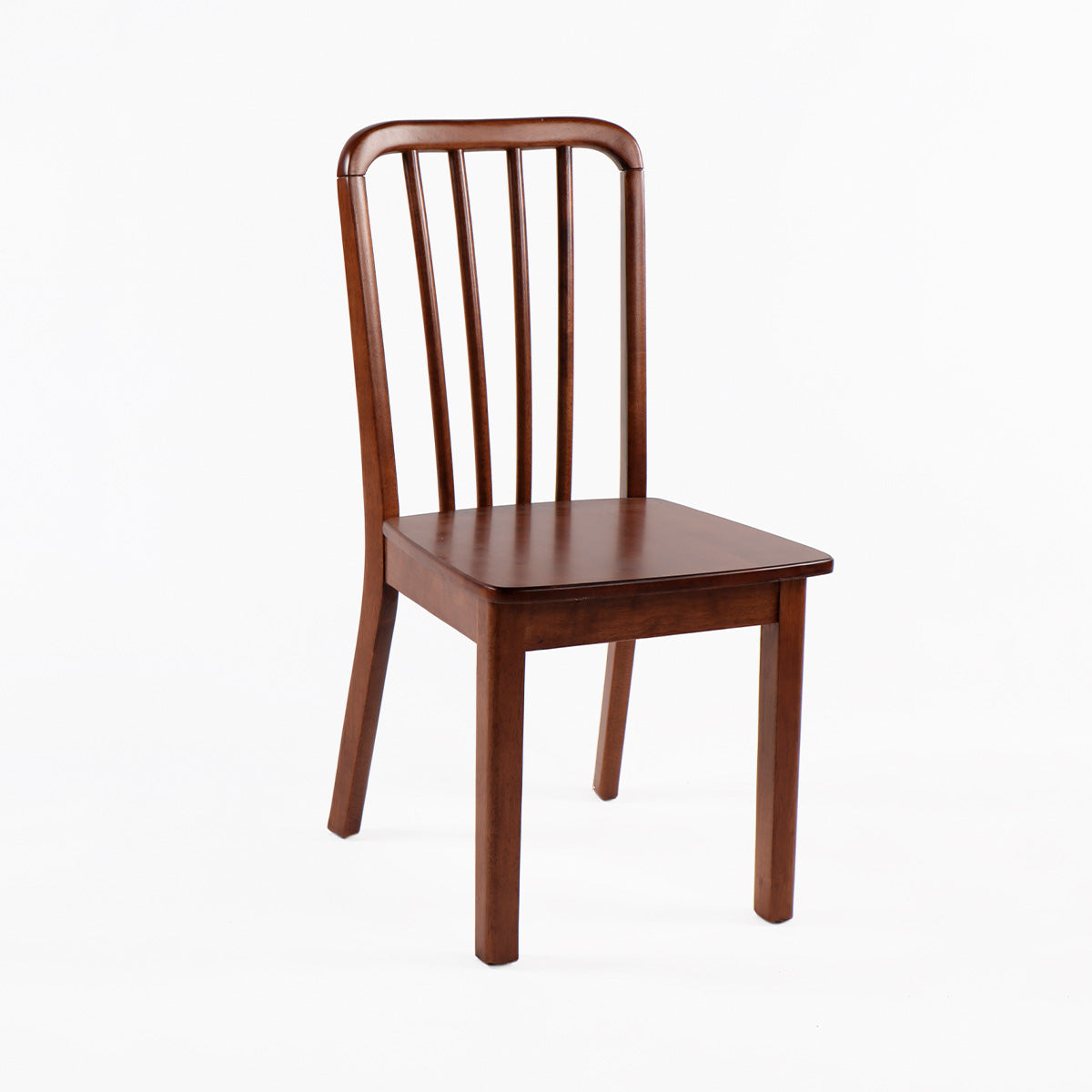 Silla de madera ALLEN madera oscura palillaje de respaldo