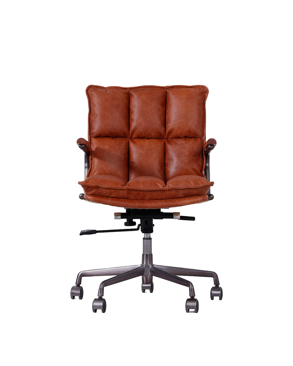 Silla de Escritorio Hamlet - Cuero Cognac