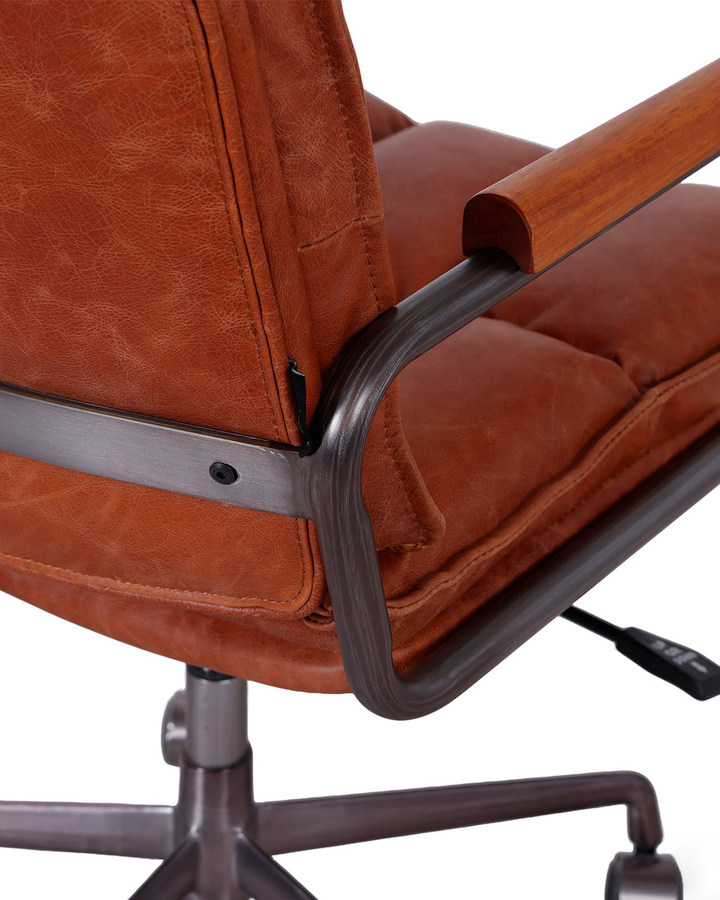 Silla de Escritorio Hamlet - Cuero Cognac