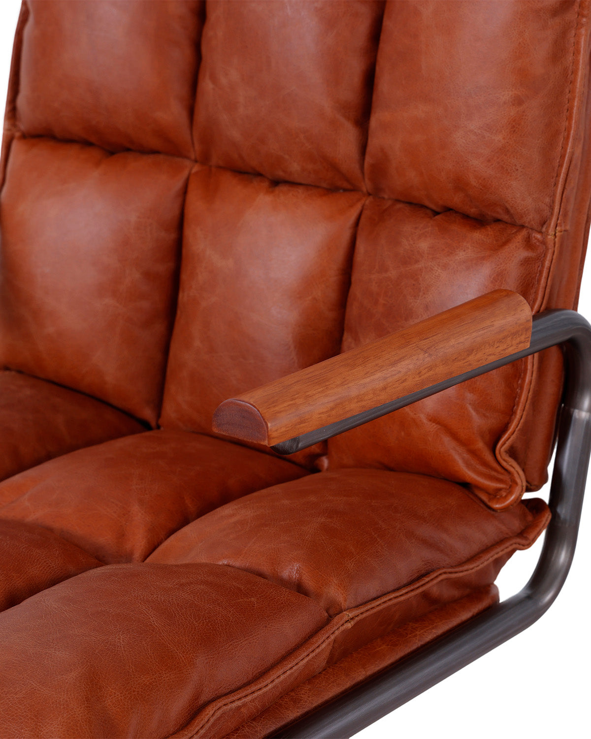 Silla de Escritorio Hamlet - Cuero Cognac