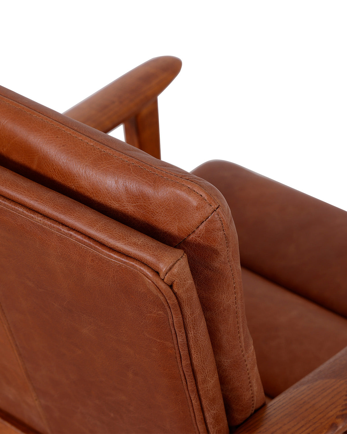 Poltrona Kidney - Cuero Cognac