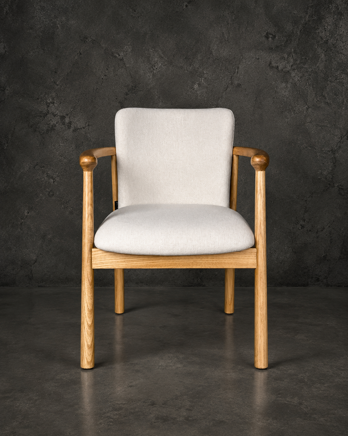 Sitial Mateo · Madera Fresno Natural y Lino Beige (Llegada en Agosto)