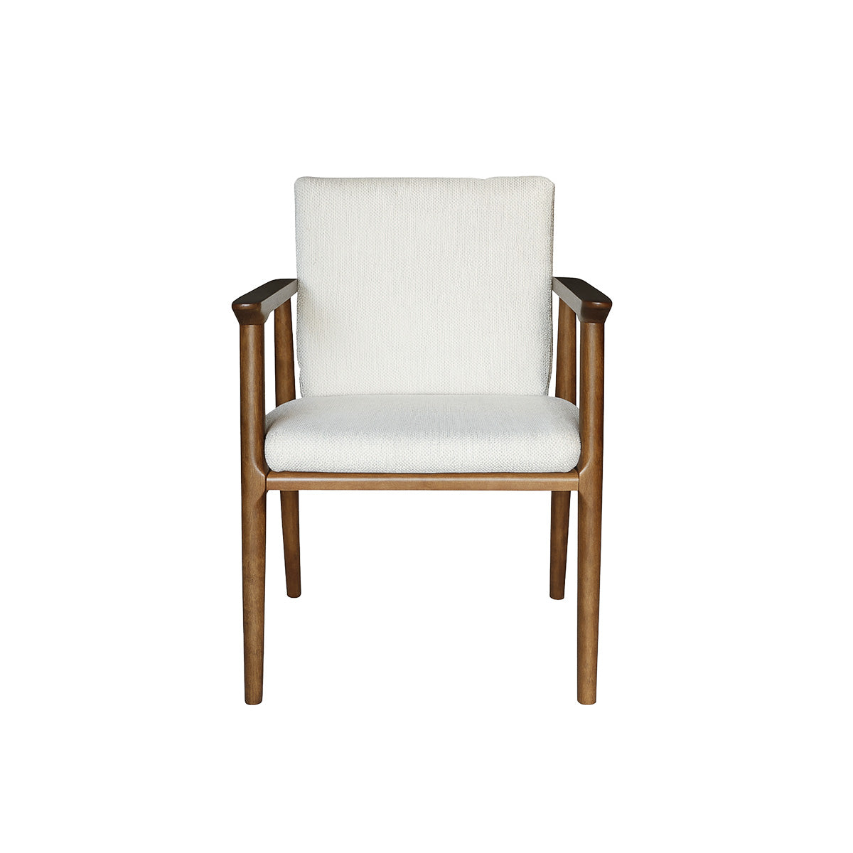 Silla Polette Lino Beige Madera Walnut