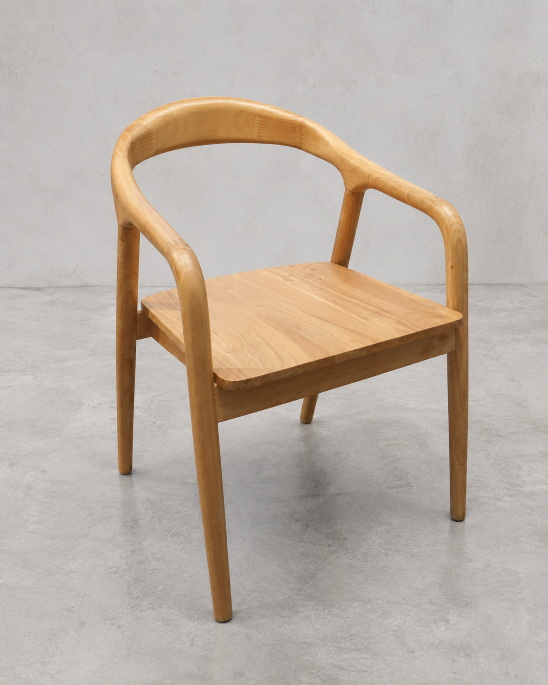 Silla Jack Madera de Caucho Color Claro