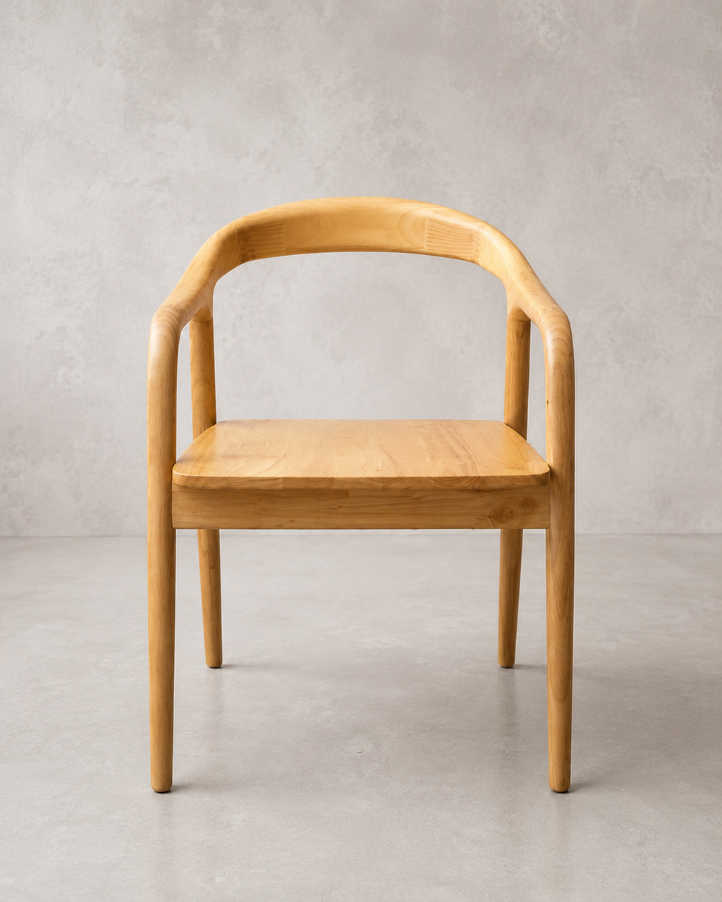 Silla Jack Madera de Caucho Color Claro