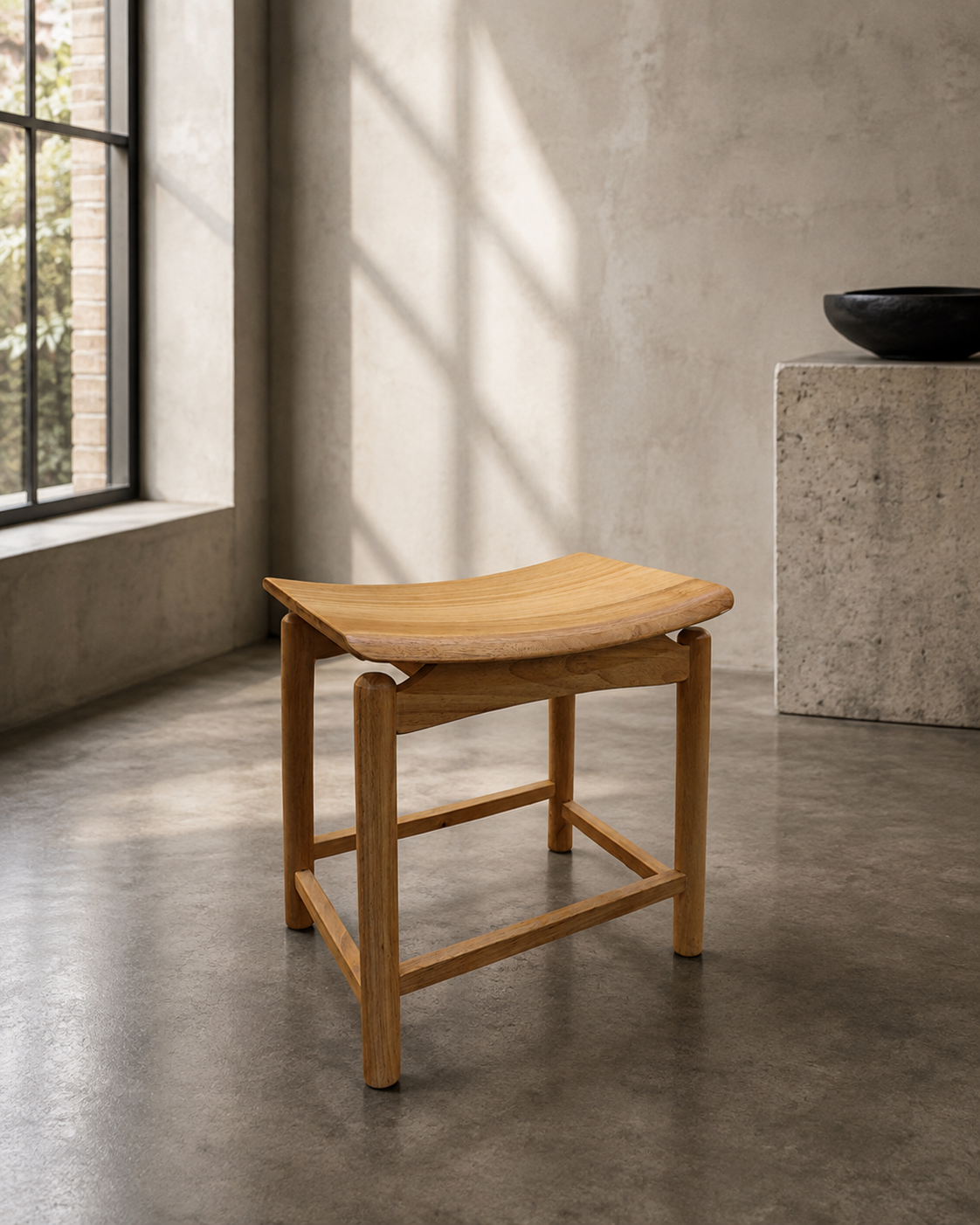 Banqueta Chang – Madera de Caucho Color Claro
