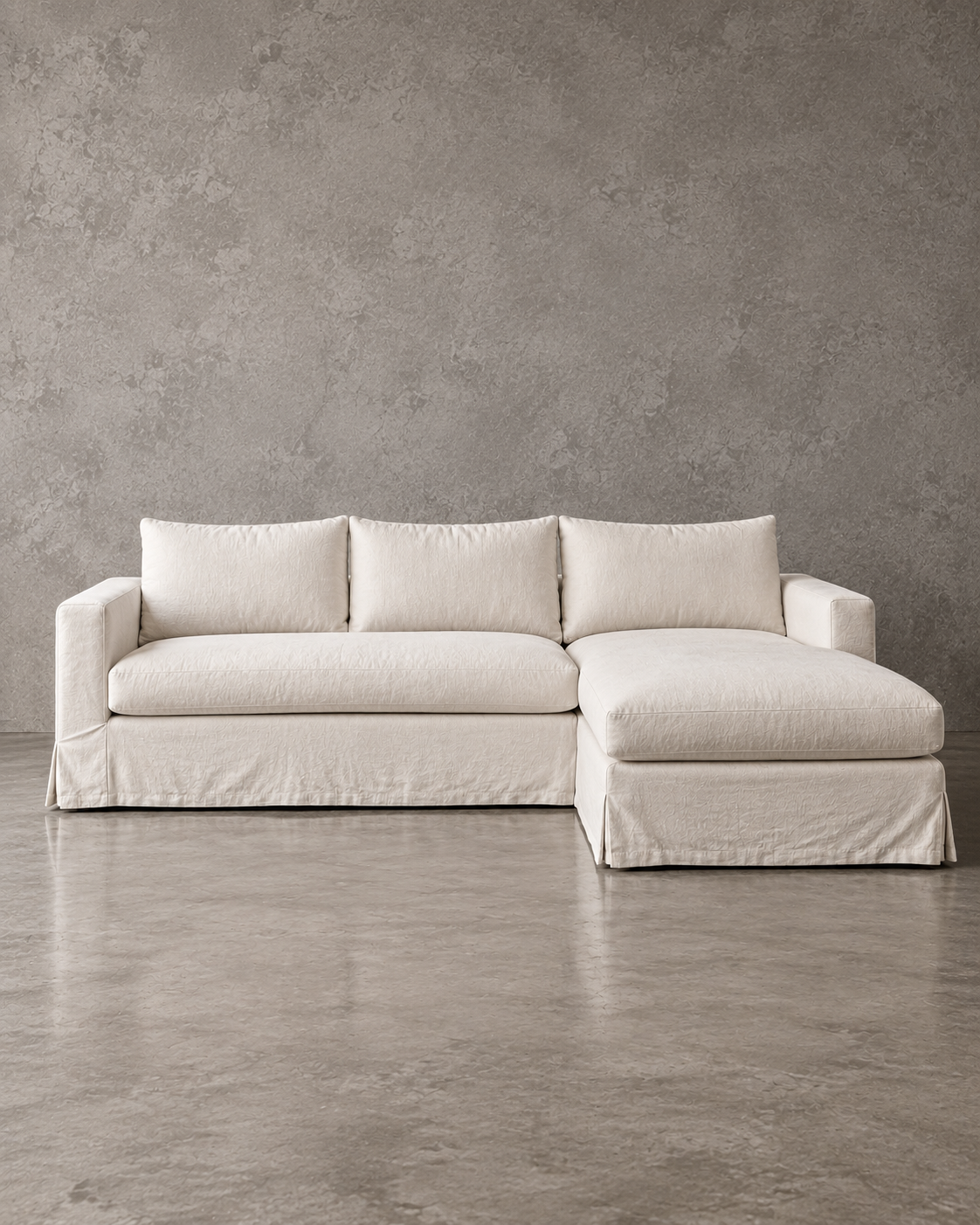 Seccional Monterrey Desenfundable Lino Natural