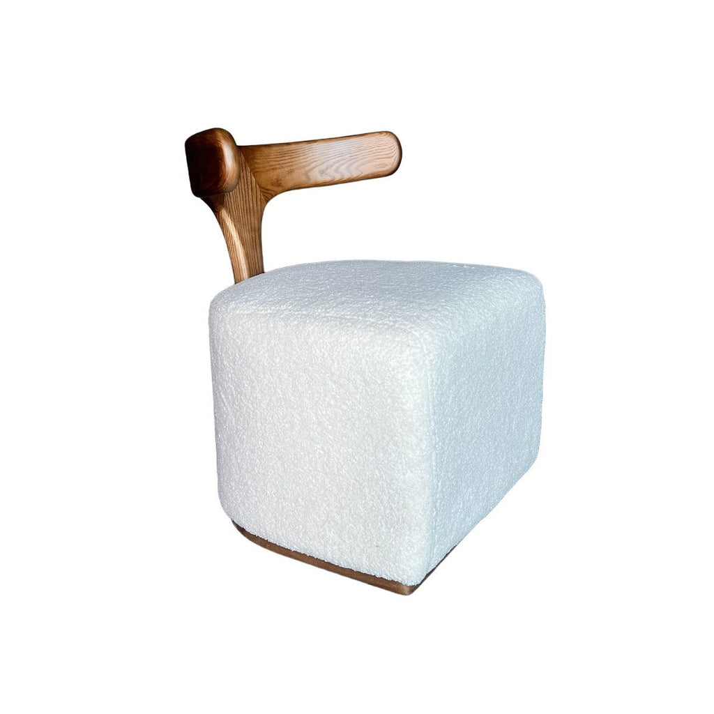Silla Almodovar Tela Beige/Madera Fresno Walnut