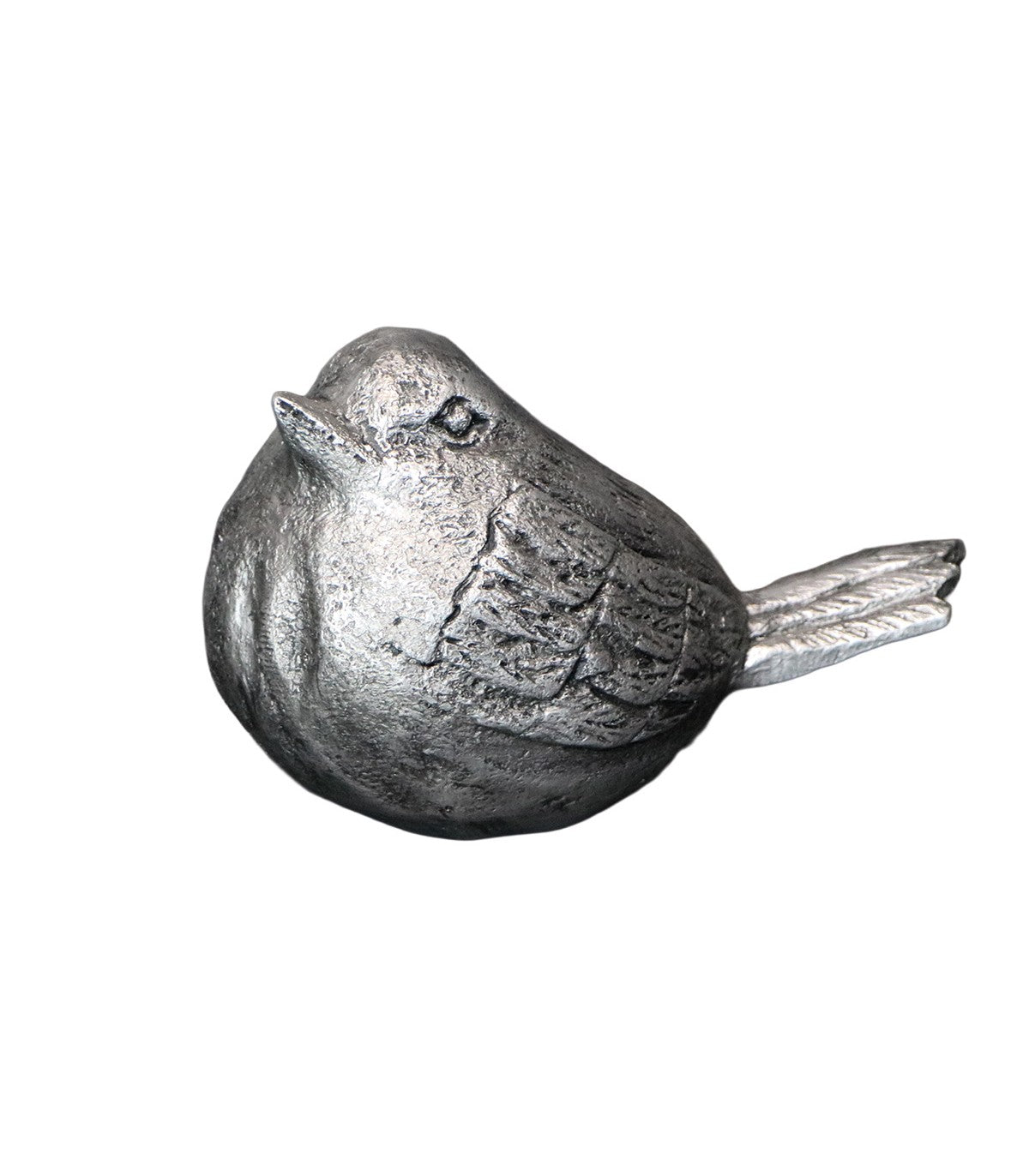 ADORNO PÁJARO PAULA POLIRESINA PLATEADO