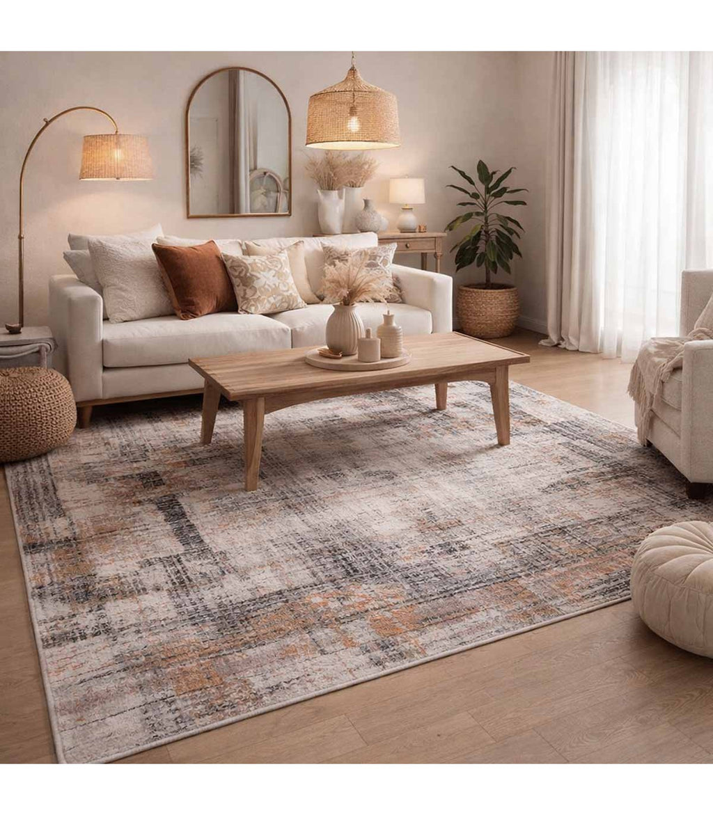 Alfombra Turca Gallery Geométrica Crema/Gris 160x230cm