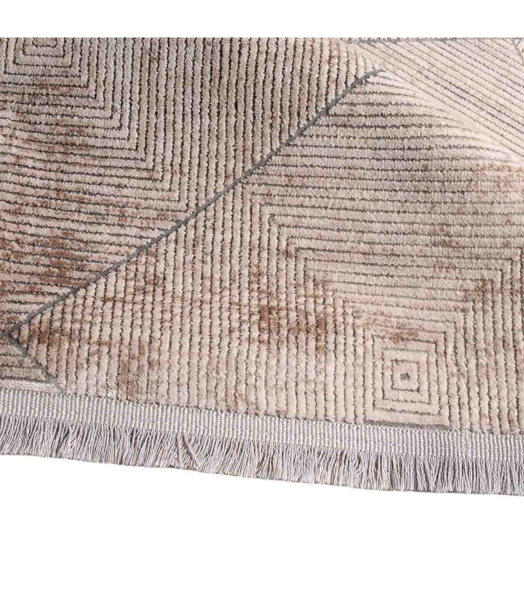 Alfombra Turca Mazzini Gris C/ Blanco 80x300cm