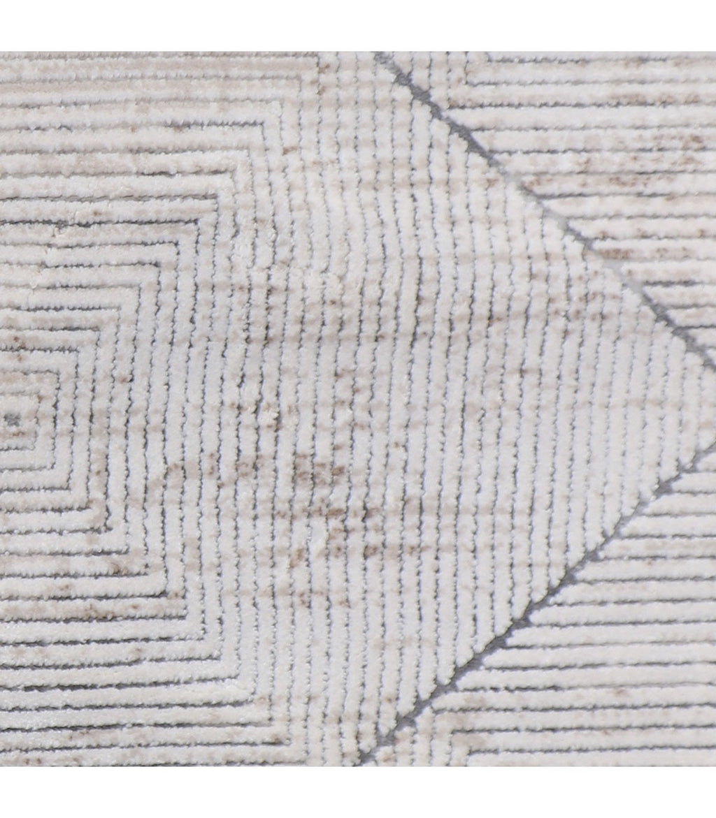 Alfombra Turca Mazzini Gris C/ Blanco 160x230cm