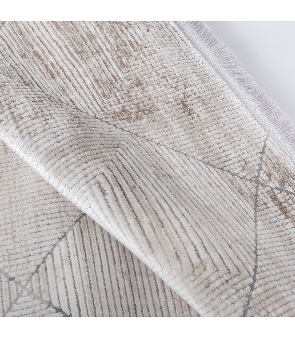 Alfombra Turca Mazzini Gris C/ Blanco 160x230cm