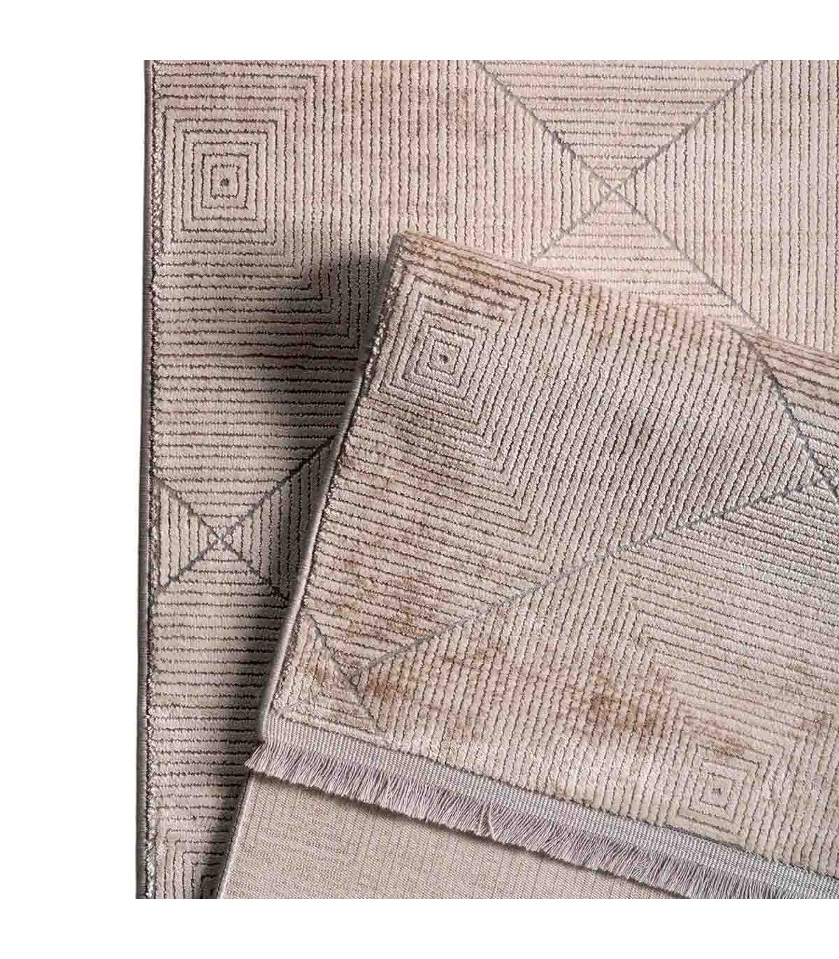 Alfombra Turca Mazzini Gris C/ Blanco 160x230cm