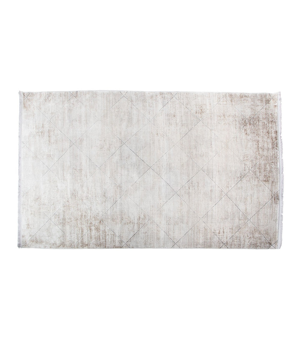Alfombra Turca Mazzini Gris C/ Blanco 200x290cm