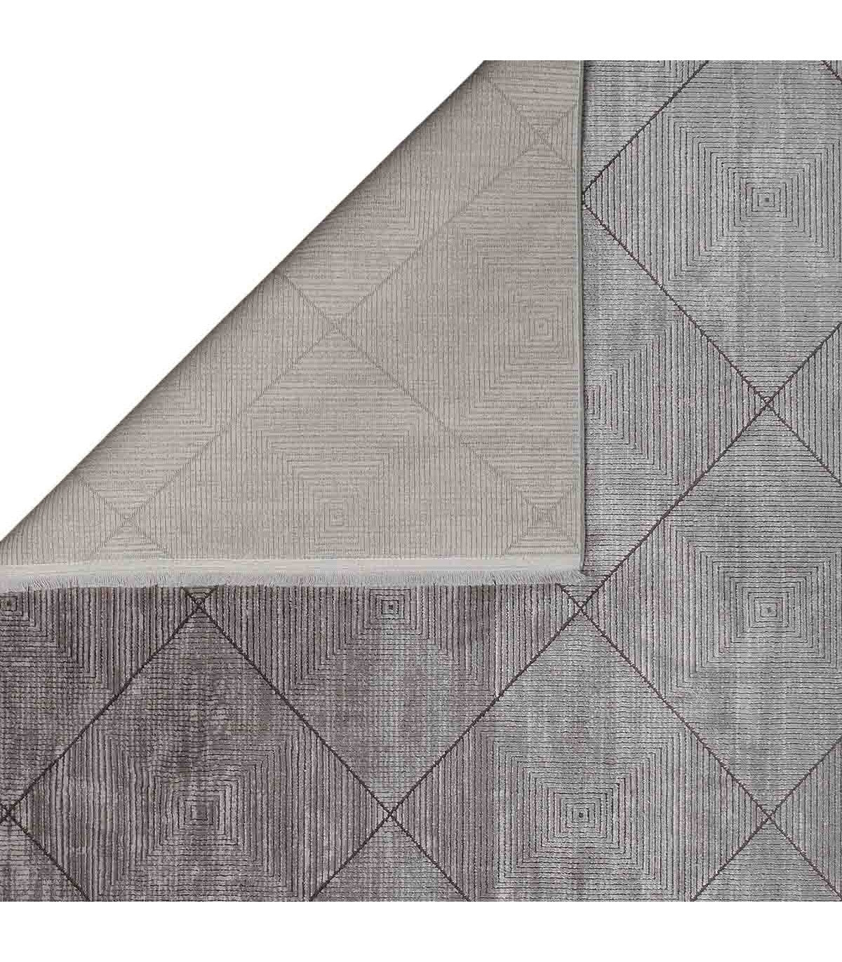 Alfombra Turca Mazzini Gris/Rombo 160x230cm