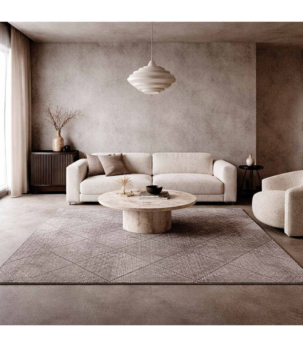Alfombra Turca Mazzini Gris/Rombo 160x230cm