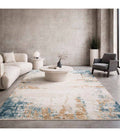 Alfombra Turca Perre015 Crema/Azul 200x290cm