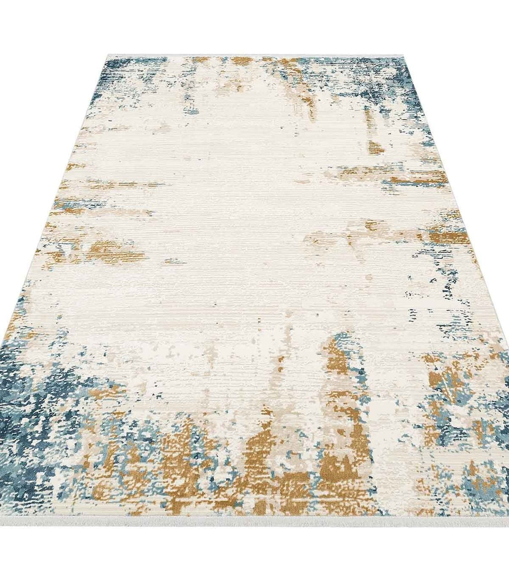 Alfombra Turca Perre015 Crema/Azul 200x290cm