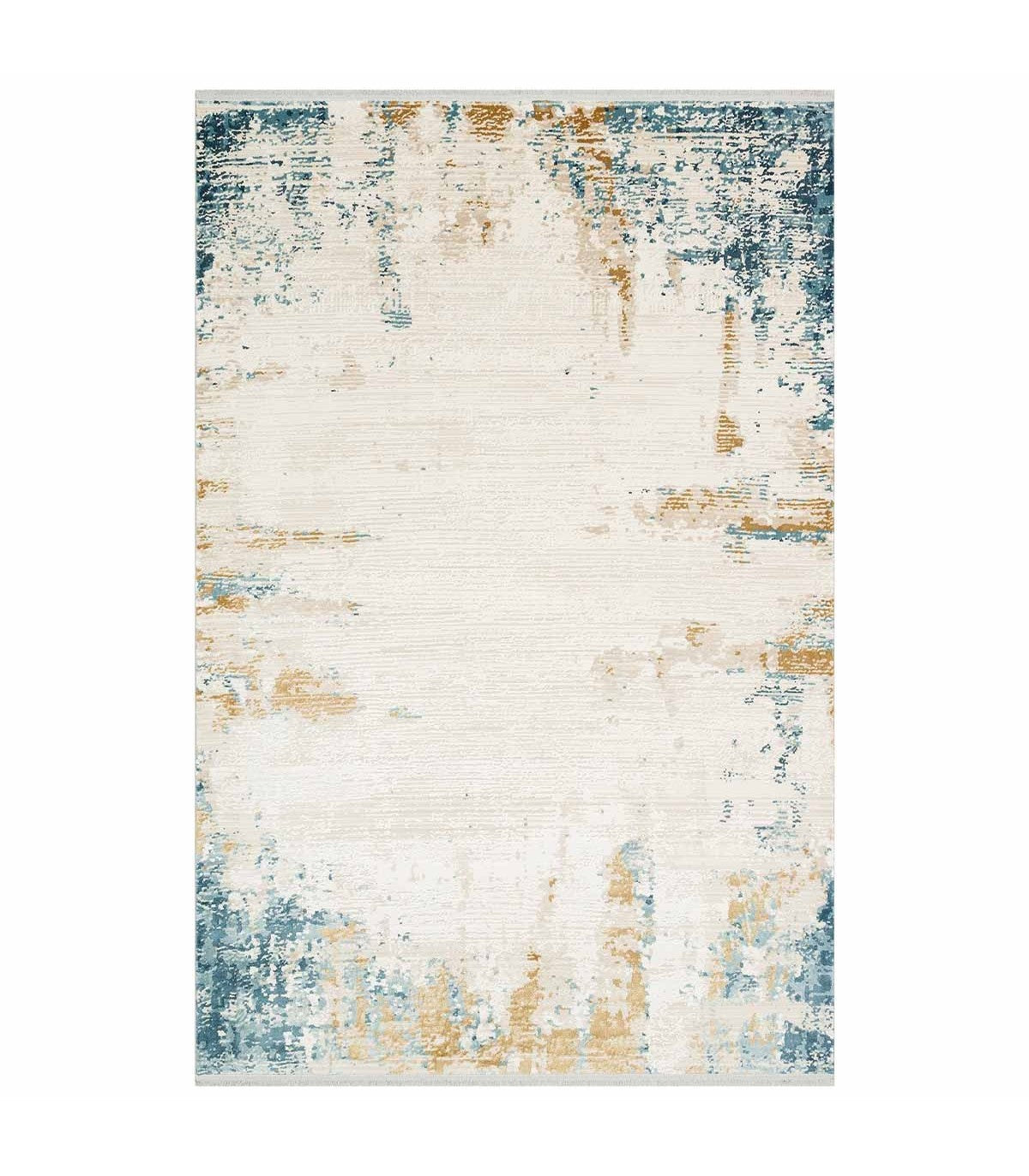 Alfombra Turca Perre015 Crema/Azul 80x300cm
