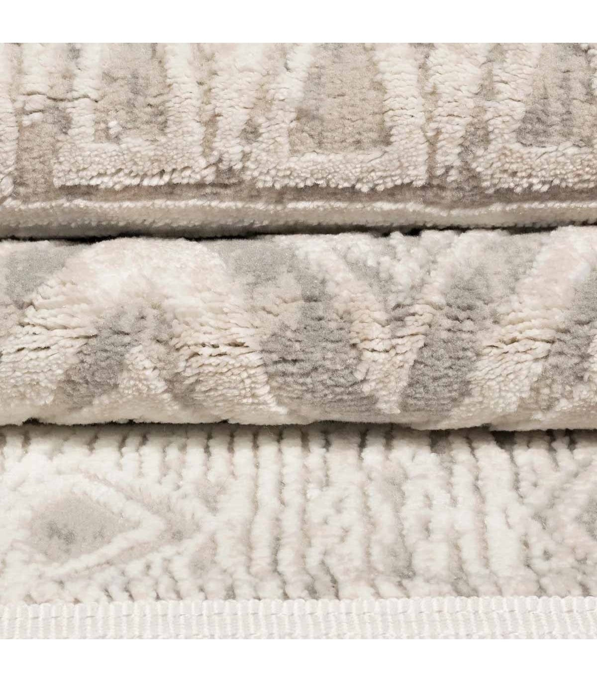 Alfombra Turca Vaivien Beige C/Blanco 80x300cm