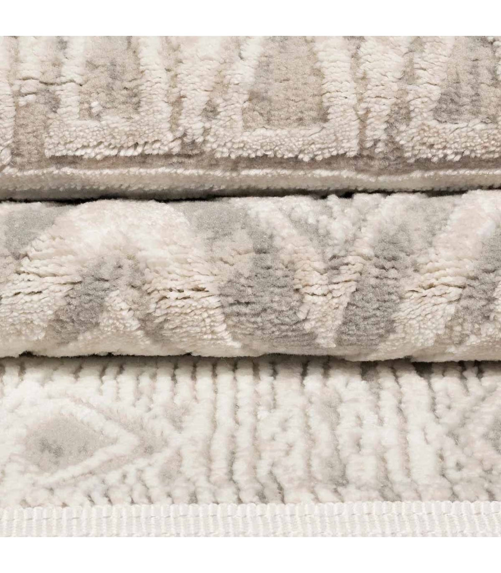 Alfombra Turca Vaivien Beige C/Blanco 160x230cm