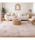 Alfombra Turca Zett03 Crema/Café 200x290cm