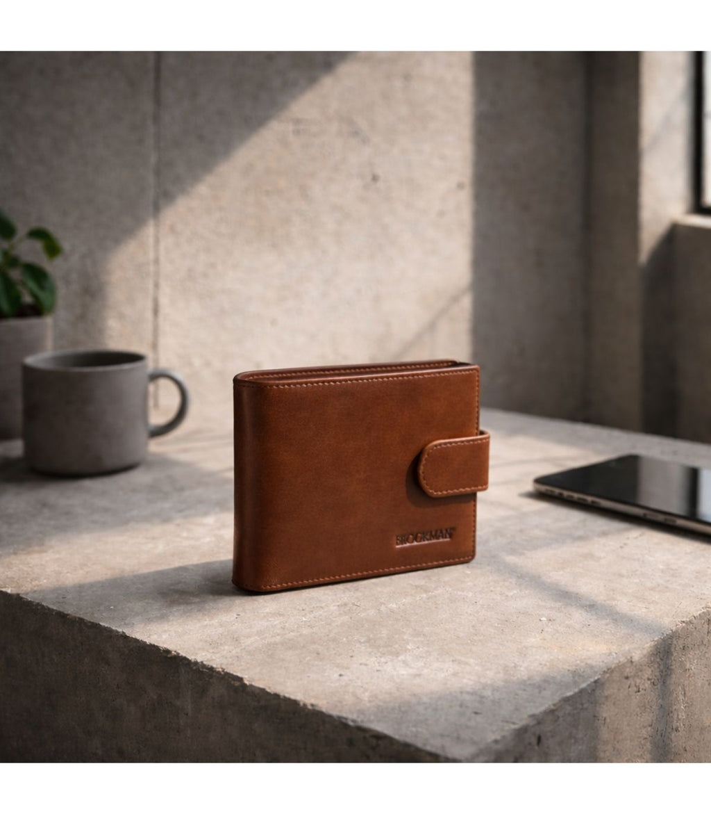 Billetera BROOKMAN Soix Caramelo