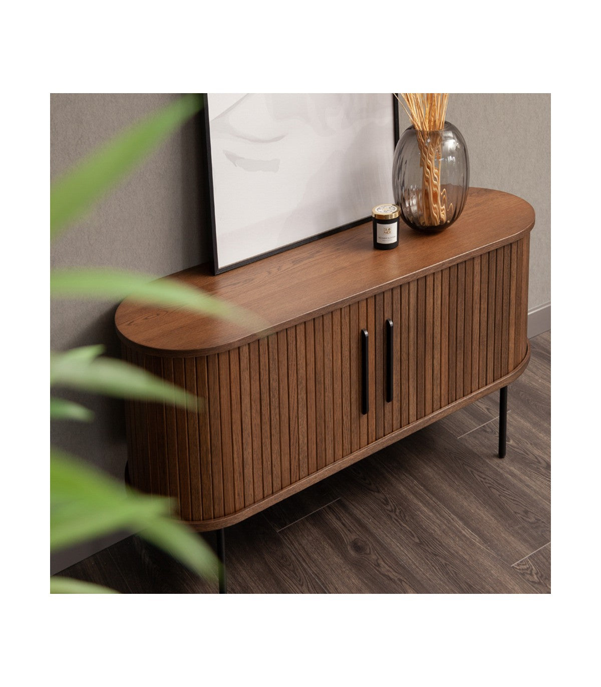 Buffet  Oslo de Roble Americano Color Café Moro