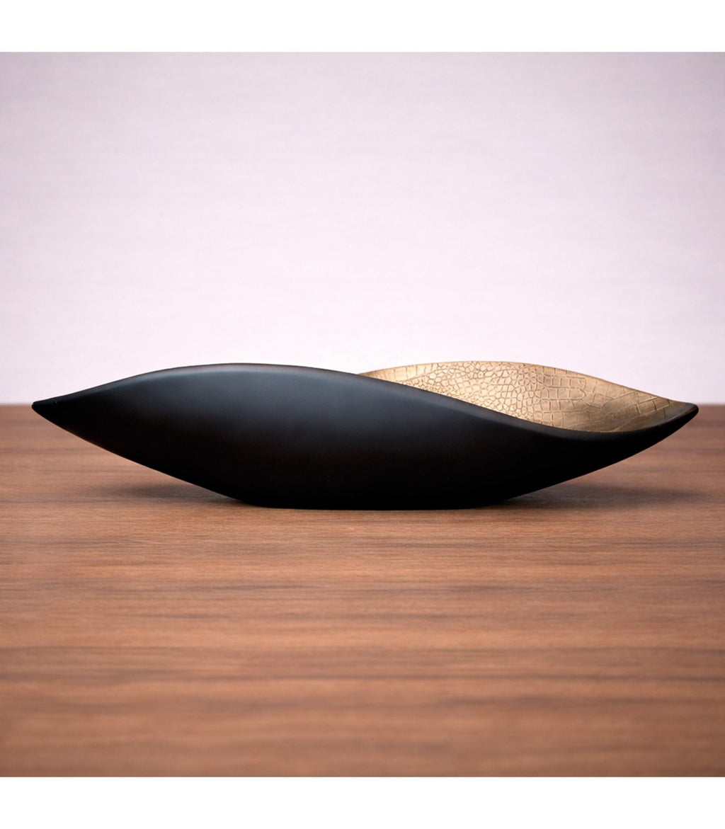 ADORNO MANTARRAYA DECORATIVO NEGRO/BEIGE