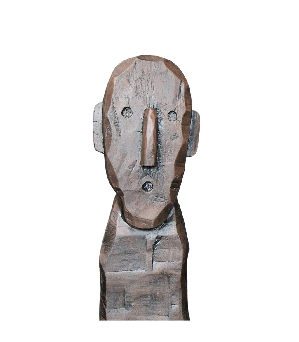 ADORNO FIGURA NOMO CON PEDESTAL NEGRO