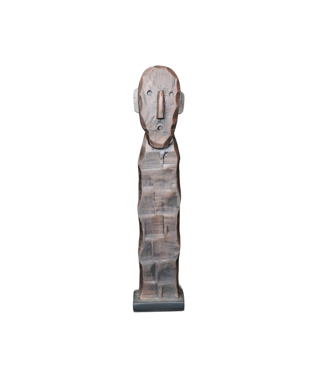 ADORNO FIGURA NOMO CON PEDESTAL NEGRO