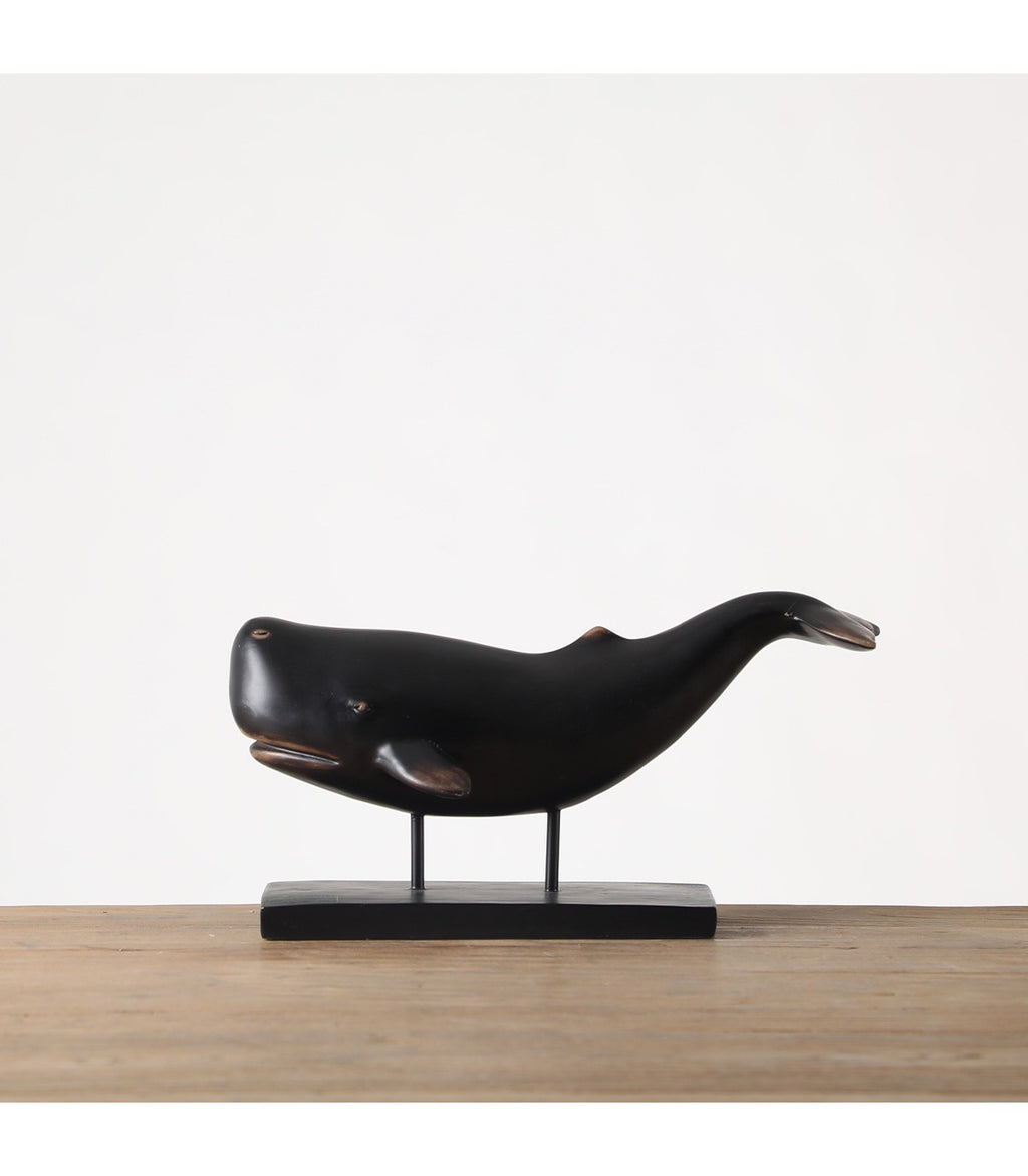 ADORNO BALLENA MOBY POLIRESINA NEGRO