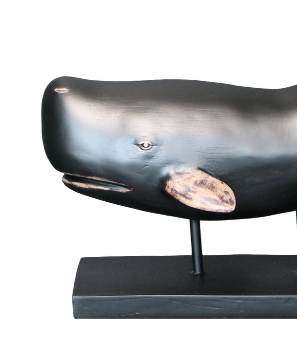 ADORNO BALLENA MOBY POLIRESINA NEGRO